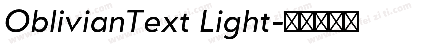 OblivianText Light字体转换
